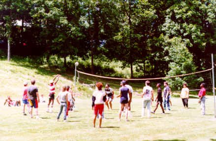 volleyball game at Grafton Job Corps